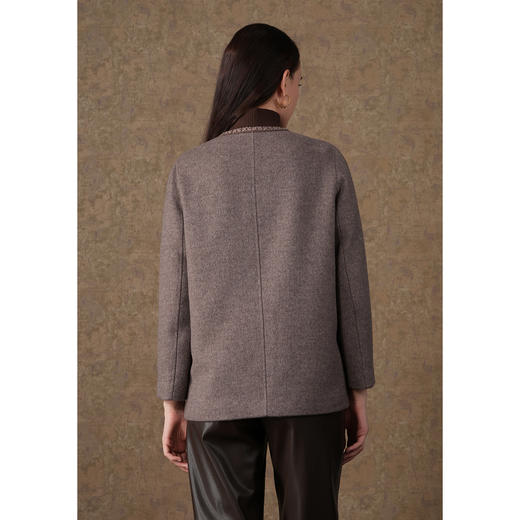 乔万尼中长款小香风羊毛外套短款时尚大衣EM4B595 商品图4