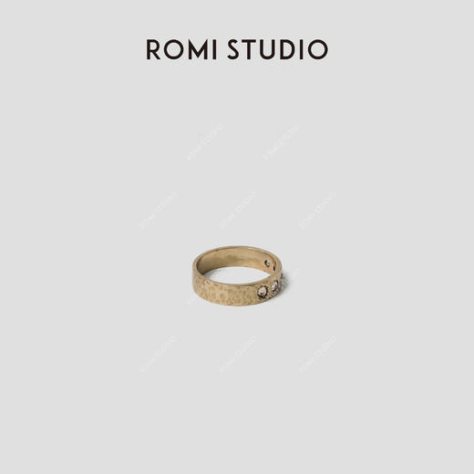 ROMI STUDIO 铜合金戒指 “意式美学”宫廷复古镶嵌戒指 24SSS135 商品图4