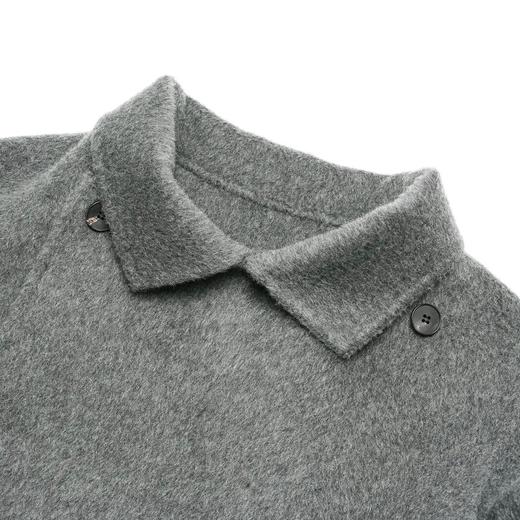 ROMI STUDIO“法式侘寂”骆驼绒绵羊毛蚕丝混纺廓形呢大衣23AWW806 商品图1