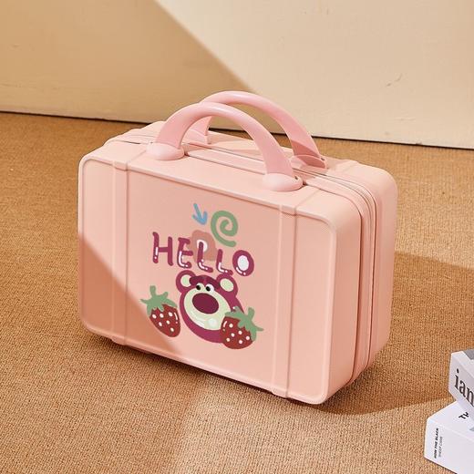 【敲高颜值！轻便行李箱】新款网红潮流化妆箱1收纳化妆品防尘口红护肤梳妆箱4寸出差便携。ry 商品图4