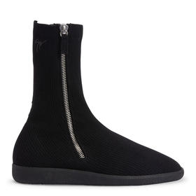 Giuseppe Zanotti 男士签名徽标休闲短靴 黑色 RU40029001