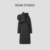 ROMI STUDIO高充绒量白鹅绒冬季中长款带围脖休闲时尚羽绒服W2294 商品缩略图0