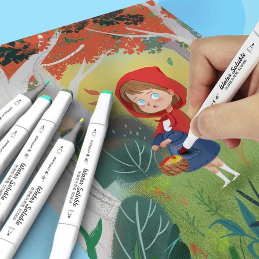 【开学季】水性双头马克笔套装 国检无毒孩子涂鸭绘画 （多款可选） 商品图1