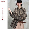 BJHG不计后果美式格子衬衫男款夏季潮牌宽松复古渐变休闲情侣上衣 商品缩略图0