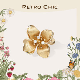 【刘惜君&靳梦佳同款】Garden of Eden 伊甸园系列 | 金丝四瓣花戒指