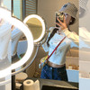 【89元任选2件】新品现货秒杀！卖完下架不再补 ！微信粉丝打折价！！猫咪字母印花修身短款T恤6.19 商品缩略图2
