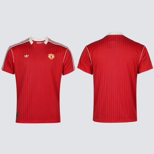 小李子正品ADIDAS阿迪达斯曼联足球休闲文化短袖T恤成人男JF0386 商品图4