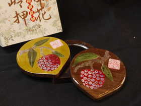 岭南荔枝押花镜子