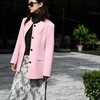 顺丰包邮34824洛诗琳静奢松弛圆领单排扣西装外套50243A 商品缩略图0