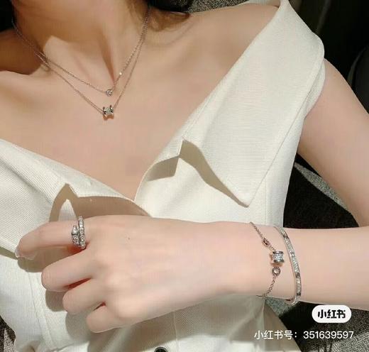 D011213简约精典的弹簧造型小蛮腰满钻项链 商品图8