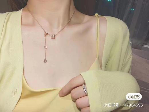 D011213简约精典的弹簧造型小蛮腰满钻项链 商品图7