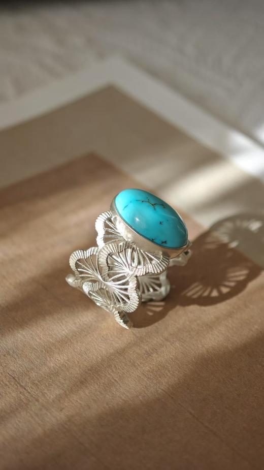 度流年（上）·和田玉银戒指【嘉石526】 商品图5