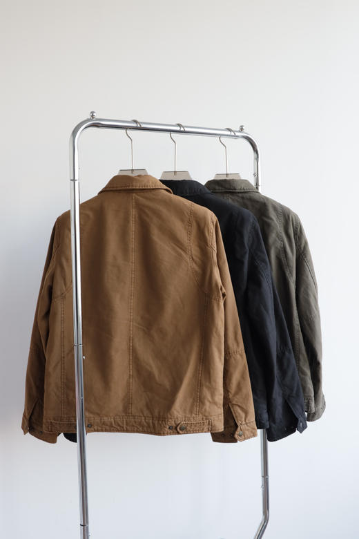 L.V.S 出口美单 重水洗做旧翻领夹棉夹克外套 WT815 商品图4