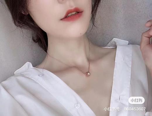 D011213简约精典的弹簧造型小蛮腰满钻项链 商品图6