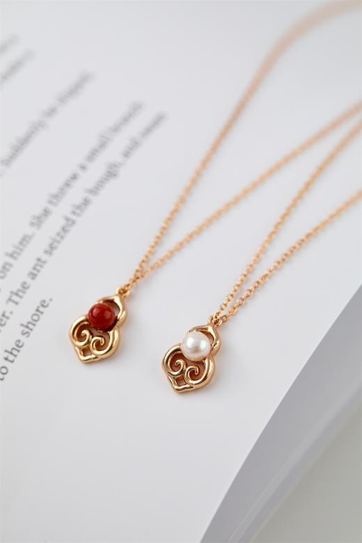 pearl moments珍刻   事事如意 小如意（南红）项链 商品图5