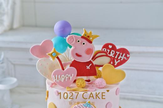 1027CAKE |  小猪佩奇双层蛋糕  翻糖装饰 商品图4