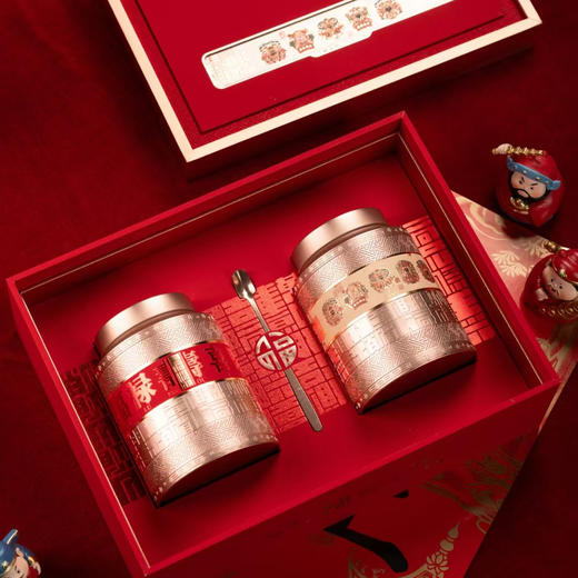 五福临门【双圆罐 红色】45元一套/一件10套 商品图1