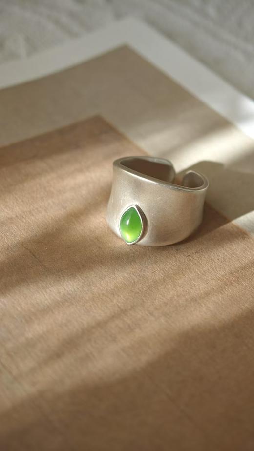 度流年（下）·和田玉银戒指【嘉石526】 商品图5