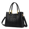 丁摩 高级感刺绣国风真皮女包新款中年女包妈妈包大容量手提斜挎包5ZF-Y855 商品缩略图8