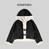 ROMI STUDIO皮毛一体复古可做翻领连帽外套W2212 商品缩略图0