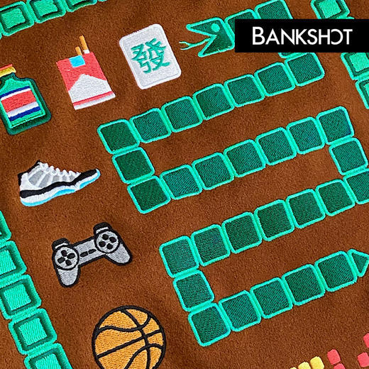 【听老杨原创】贪吃蛇主题刺绣/毛巾绣 PU皮袖棒球服 商品图6