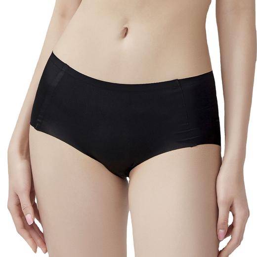 【59元3条】里素无痕竹炭裸感内裤 中腰纯色一片式内裤 商品图4