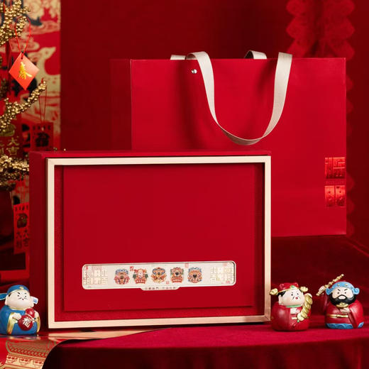 五福临门【双圆罐 红色】45元一套/一件10套 商品图2