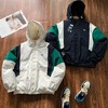 法国鳄鱼男装时尚通勤拼色连帽保暖面包服棉服外套 商品缩略图1