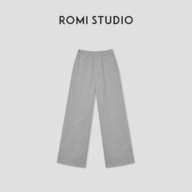 ROMI STUDIO“都市休闲”100%棉高克重加绒厚款休闲裤 RW24WXH1294