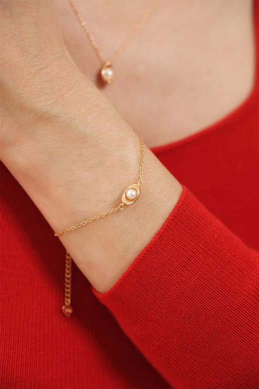 pearl moments珍刻  日富一日 小元宝（珍珠）手链 商品图7