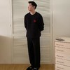 杜小宅半边绒睡衣男冬季家居服套装爱心软绵绵加绒加厚家居服套装 商品缩略图2