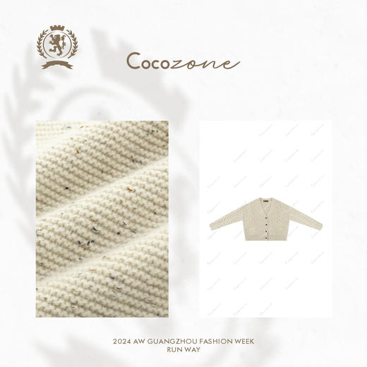 COCO ZONE ”复古老钱“ 小众V领针织衫CC1C2269 商品图2
