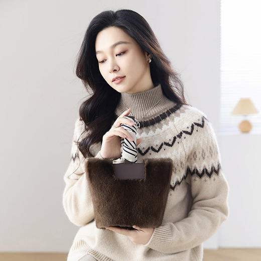 火桐hooton 费尔岛 山羊绒半高领套头衫24A713 商品图0