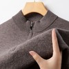 丁摩 男士100纯羊毛半高领秋冬加厚保暖打底衫拉链休闲针织毛衣5ZF-11223 商品缩略图2