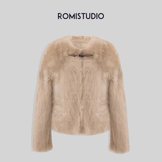 ROMI STUDIO皮毛一体暖绒绒奶咖色保暖厚实外套W2446 商品图0