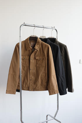 L.V.S 出口美单 重水洗做旧翻领夹棉夹克外套 WT815