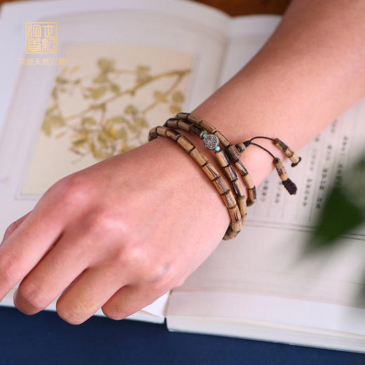 天然达拉干沉香桶珠 4.5mm 5.8克 SP9613-1 商品图0