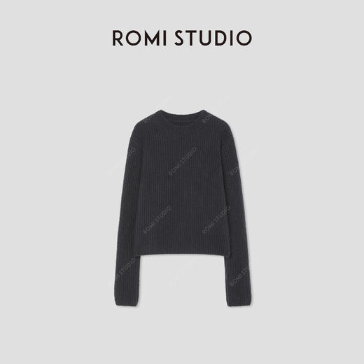 ROMI STUDIO“温暖如初”美丽奴绵羊毛山羊绒圆领毛衫 RWBWSG1566 商品图0