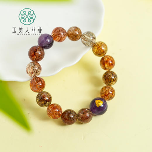 S925水晶单圈圆珠手串约12-14mm 商品图0