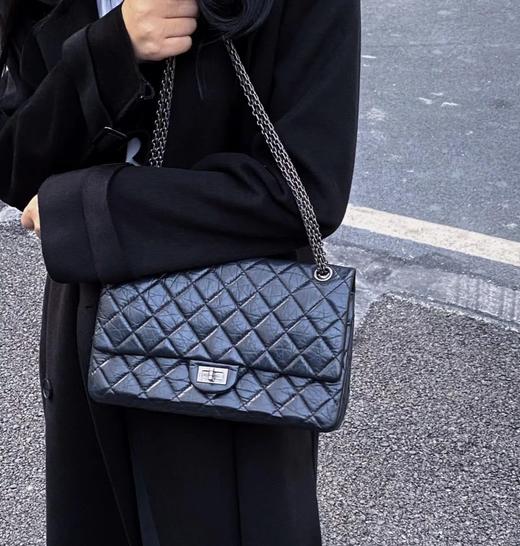 经典中的经典  CF经典2.55  复古做旧褶皱胎牛皮  链条包 商品图0