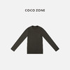 COCO ZONE 100棉口袋长袖T恤圆领休闲上衣 CC1C2309 商品缩略图5