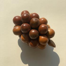 美国1950s实木手工雕刻葡萄