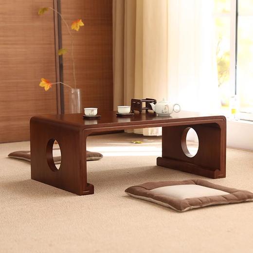 【定制产品 不支持退货】九典书房同款 国学桌 橡胶木 原木色 胡桃色 长140*宽45*高46 商品图2