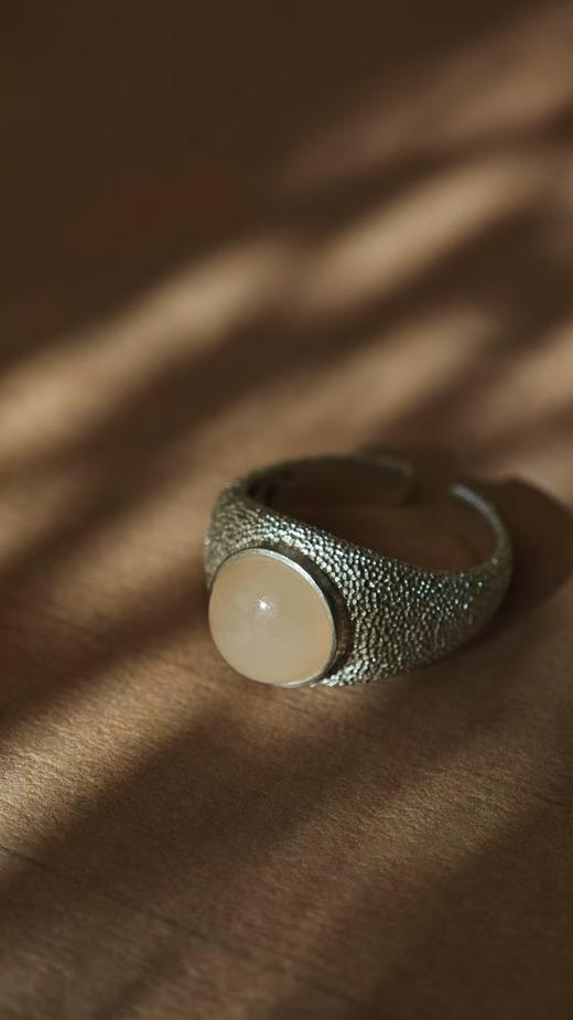 度流年（上）·和田玉银戒指【嘉石526】 商品图6