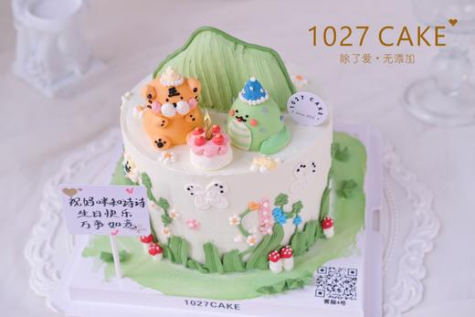 1027CAKE | 立体奶油霜小动物 小蛇  小老虎 商品图1