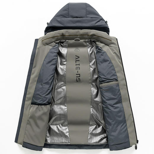 丁摩 【800蓬白鹅绒】高端极寒系列羽绒服男冬季保暖短款连帽休闲外套5ZF-11221 商品图3