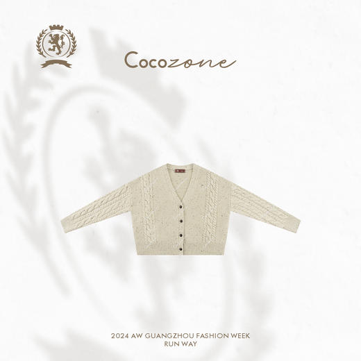 COCO ZONE ”复古老钱“ 小众V领针织衫CC1C2269 商品图0