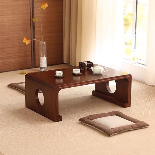 【定制产品 不支持退货】九典书房同款 国学桌 橡胶木 原木色 胡桃色 长140*宽45*高46 商品图4