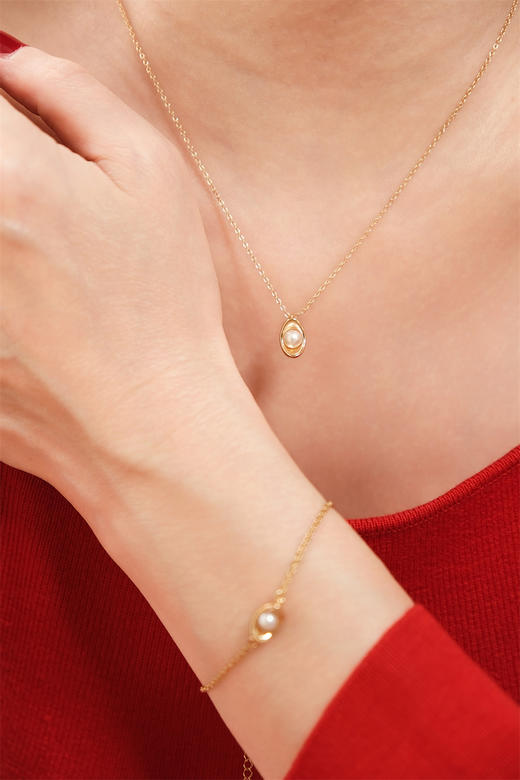 pearl moments珍刻  日富一日 小元宝（珍珠）手链 商品图2