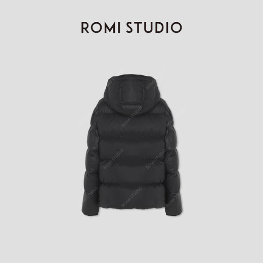 ROMI STUDIO“温暖过冬”高克重白鹅绒可拆卸连帽羽绒服 RWBWW81739 商品图5